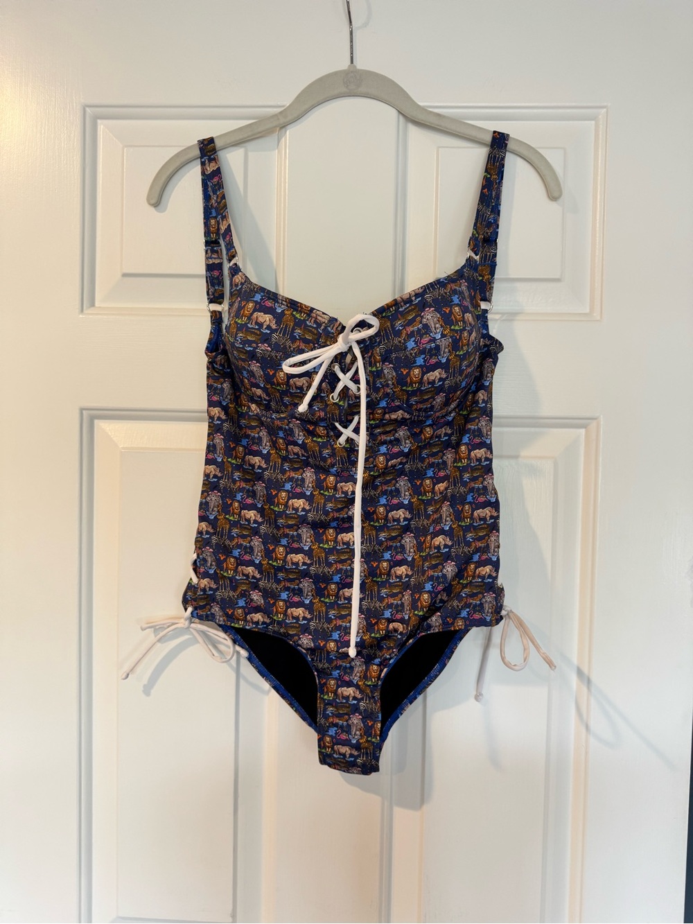 Liberty London Jungle Animal Print One Piece Swimsuit Medium
